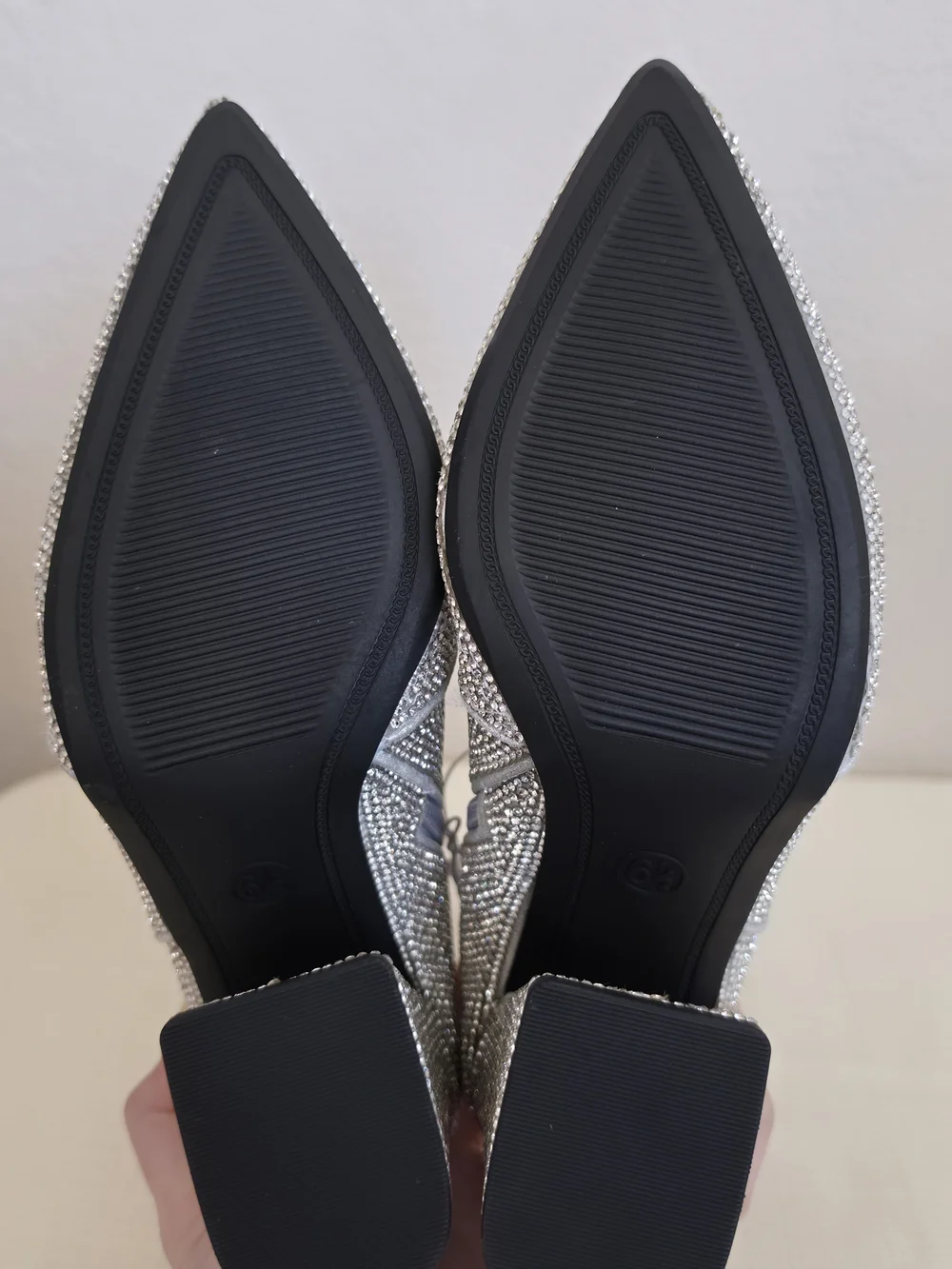 A New Day Cailin Silver Rhinestone Ankle Boots NWT 6.5